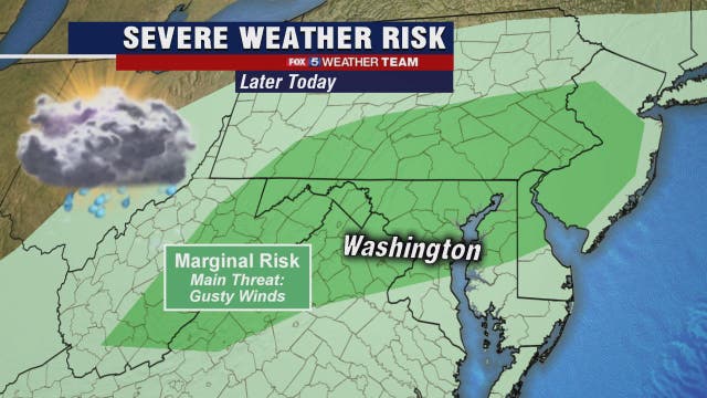 Mild Tuesday with temps in the mid-60s; scattered morning showers and possible evening thunderstorms