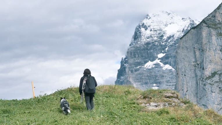 Brave Border collie Kazuza is no stranger to BASE jumps, having already completed a staggering 40 in his lifetime.