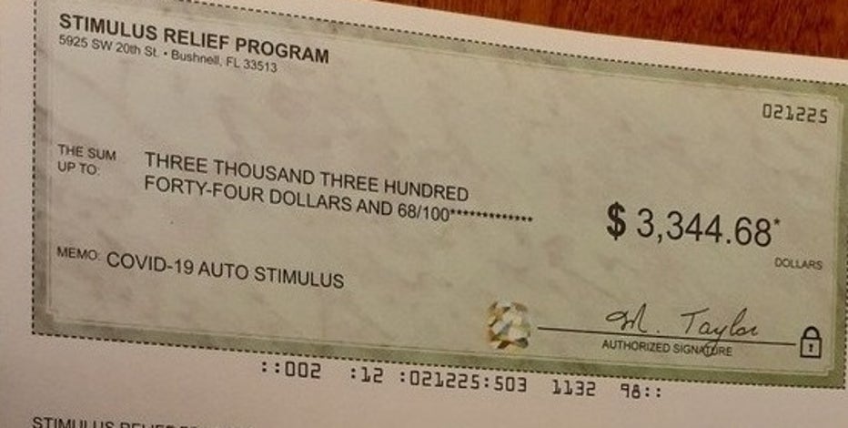 Florida Man Warning Others After Getting Fake Coronavirus Stimulus Check In Mail