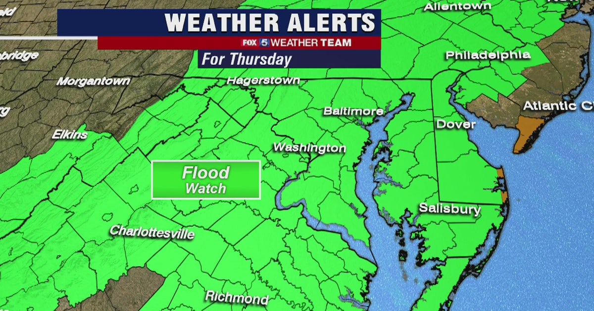 Heavy rain, flooding concerns across DC region as storms move in ...