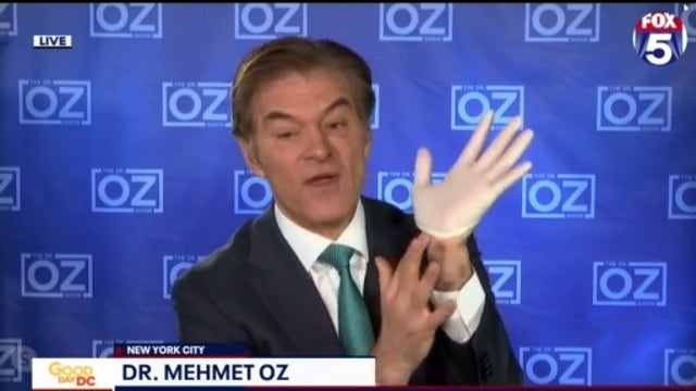 Dr. Oz shows you how to safely remove your gloves
