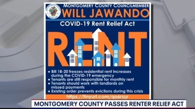 COVID-19 Renter Relief Act sets limits on Montgomery County landlord rent increases during coronavirus crisis
