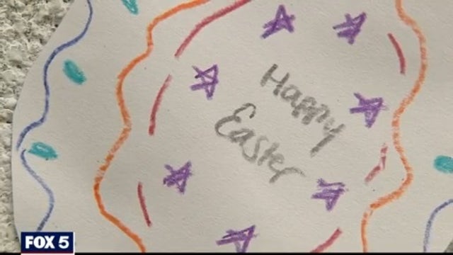 Montgomery County community celebrates Easter fun with kid drawn 'paper eggs' during pandemic