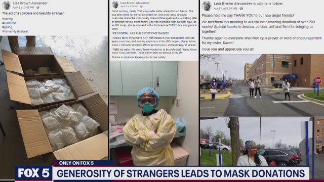 Woman turns to Facebook to get mask for sister who is nurse, gets dozens donated