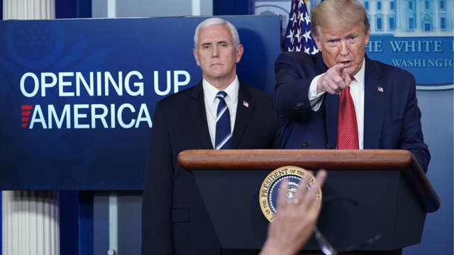 President Trump says governors play 'political game' with virus tests