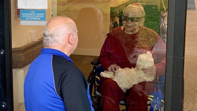 Pandemic doesn't stop Clearwater couple of 65 years from seeing each other