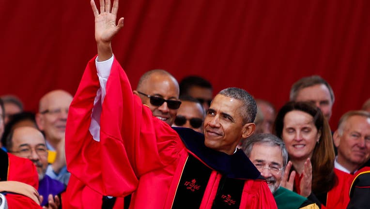 Obama Delivers Commencement Address At Rutgers University