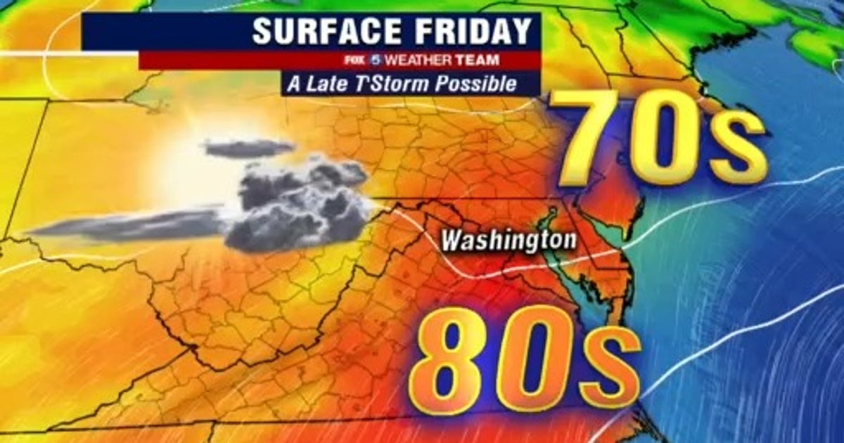 Early summer feel Friday with highs in the upper-80s; late thunderstorm ...