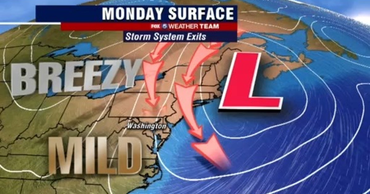 Sunny, dry and breezy Monday with highs in the upper-60s | FOX 5 DC