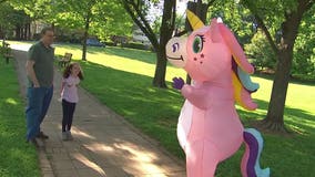 Pink unicorn brings cheer to Montgomery County