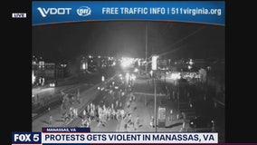 ‘Unruly crowd’ hurls rocks, bricks at police in Manassas; 2 officers injured