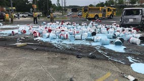 Route 1 in Woodbridge now reopened after 10-vehicle crash, paint spill