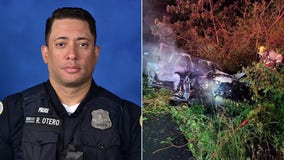 Off-duty DC police officer pulls critically-injured man from burning wreck