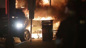 Chaos erupts as fires blaze across DC during protests surrounding the White House