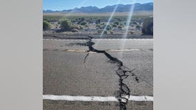 Vegas-Reno highway cracked, closed after 6.5 earthquake in Nevada