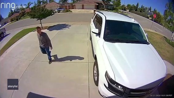 'Get out of here!': Video shows girl, 10, scare off stranger in her family’s driveway