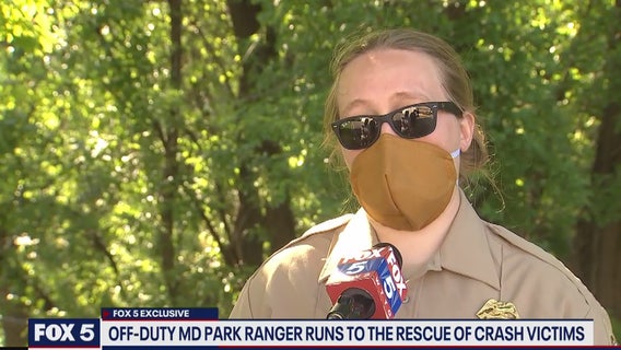 Off-duty Anne Arundel County park ranger jumps into action to rescue crash victims
