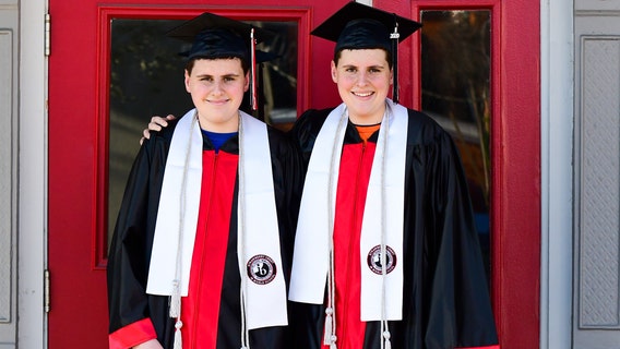 Brotherly bond unbreakable for identical twins headed to college after graduating top of their class