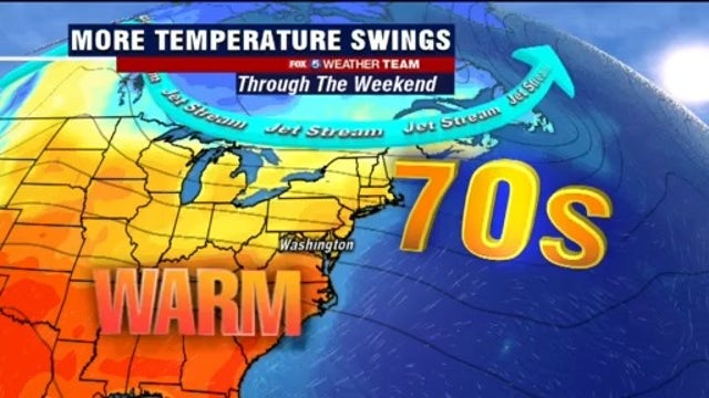 Showers, some sunshine Friday with highs in the 60s