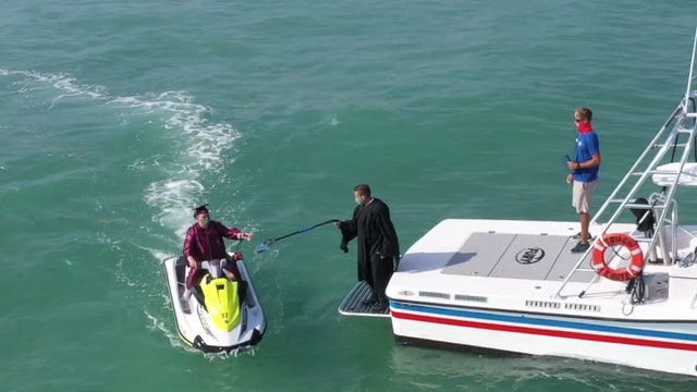 Key West high school seniors celebrate commencement with 'jet ski graduation'