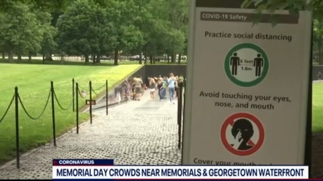 COVID-19 concerns do not stop crowds from coming out in DC on Memorial Day