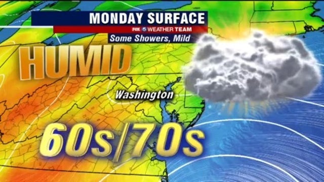 Cloudy, mild with some showers Monday; tracking local impact of Tropical Storm Arthur
