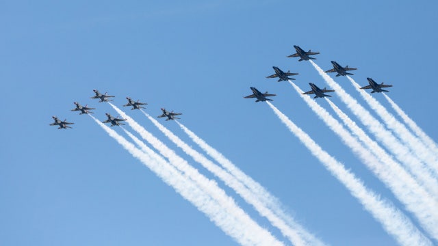 Blue Angels make surprise Annapolis flyover in honor of Naval Academy graduating class of 2020