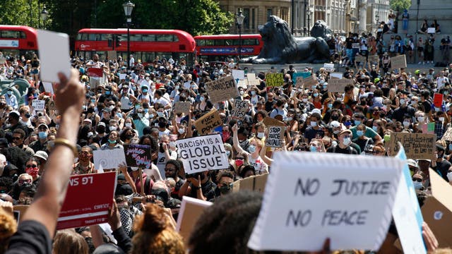 Protesters march to US embassies in UK, Germany, Denmark as world reacts to death of George Floyd