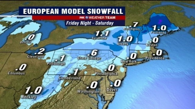 Sunshine back Thursday; isolated snow flurry not out of the question very early Saturday morning