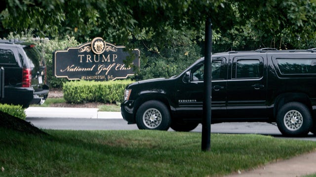 Trump golfs at Virginia club as he pushes states to reopen