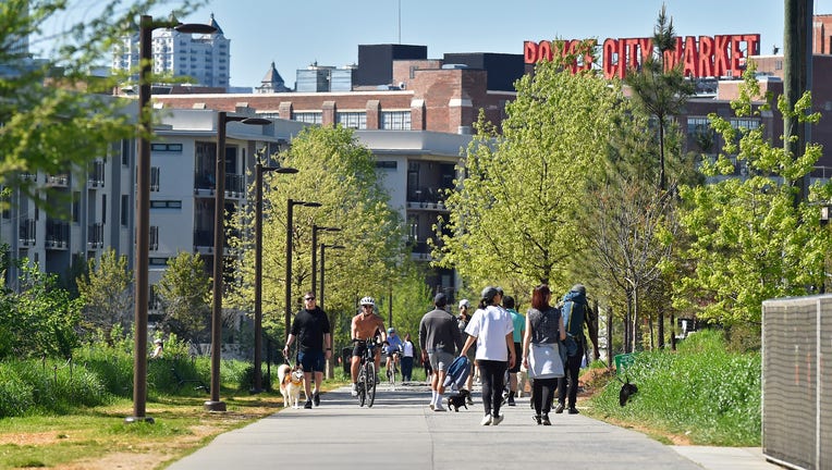 Atlanta Beltline social distancing