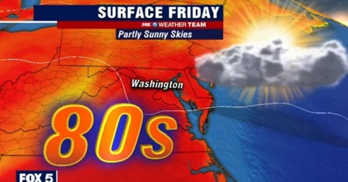 Sunny and dry Friday with highs in the 80s | FOX 5 DC