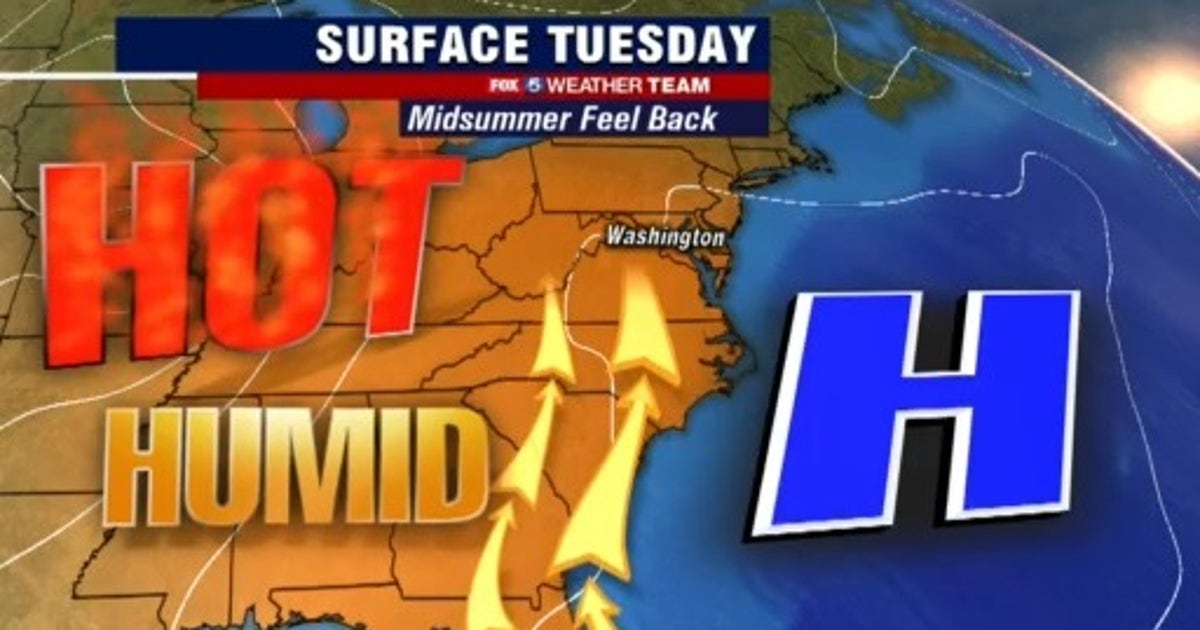 Heat, humidity return Tuesday with highs in the 90s | FOX 5 DC