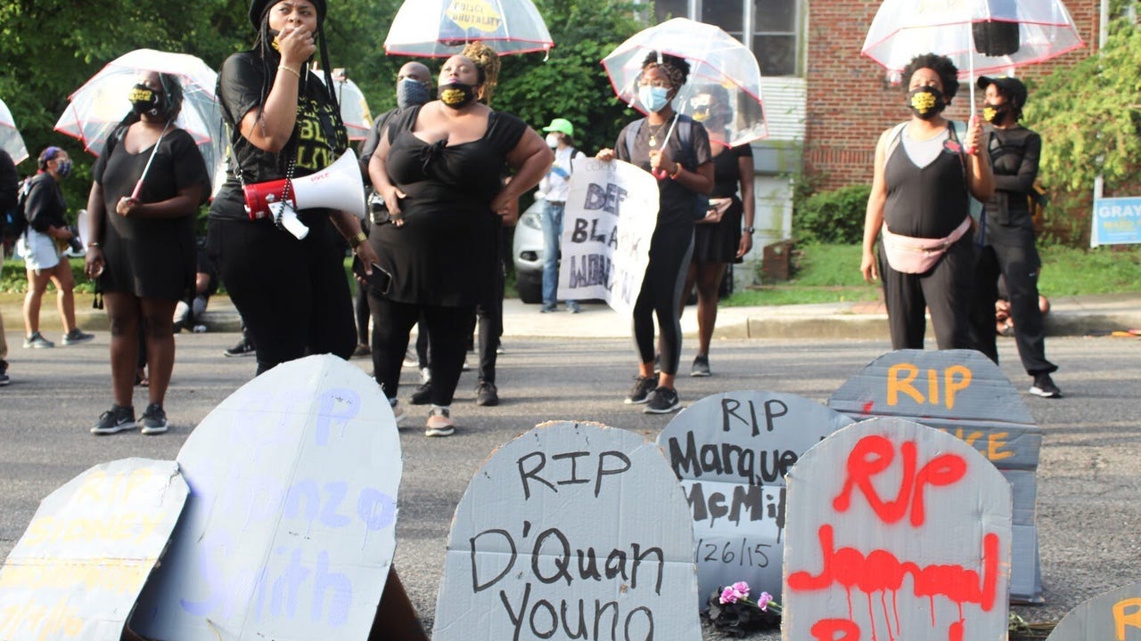 Dcs Black Activists Protest Outside Vince Grays Home With Police Defunding Calls Fox 5 Dc 