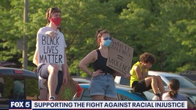 Rally held in Fairfax County to support the fight against racial injustice