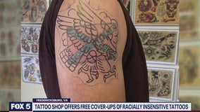 Northern Virginia tattoo shop offers free cover-ups for racist tattoos