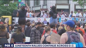 Celebrations, protests mix at DC Juneteenth event