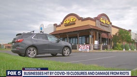 Businesses hit by COVID-19 closures and damage from riots