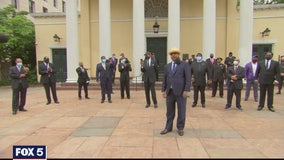 Protesters, clergy blast President Trump for visit to National Shrine, march to St. John’s