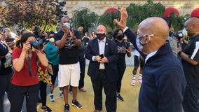 'It's very moving,' civil rights icon John Lewis visits Black Lives Matter Plaza