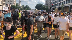 One arrest after massive DC protests Saturday, police say