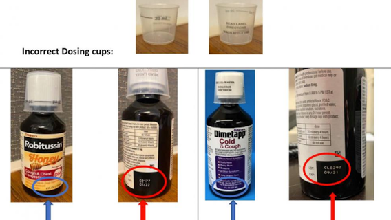Children’s Robitussin products recalled over incorrect dosing cups