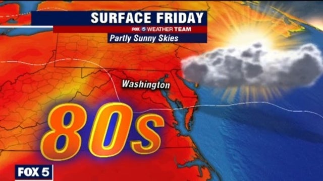 Sunny and dry Friday with highs in the 80s