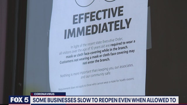 Some Virginia businesses slow to reopen even when allowed to
