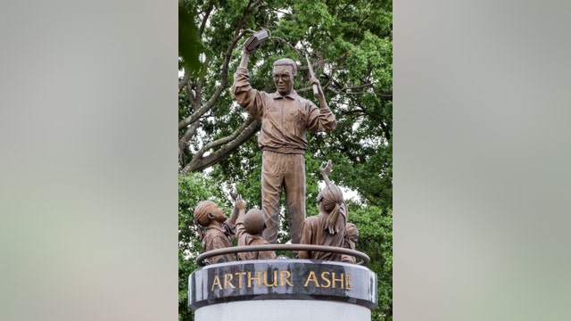 'White Lives Matter' sprayed on Arthur Ashe memorial in Richmond