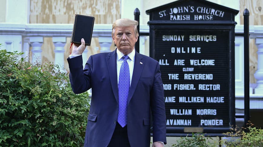 President Trump makes surprise visit to St. John's Church | FOX 5 DC