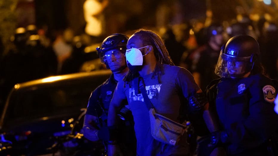 More than 300 arrests made for violation of curfew, burglary, rioting during protests in DC Monday