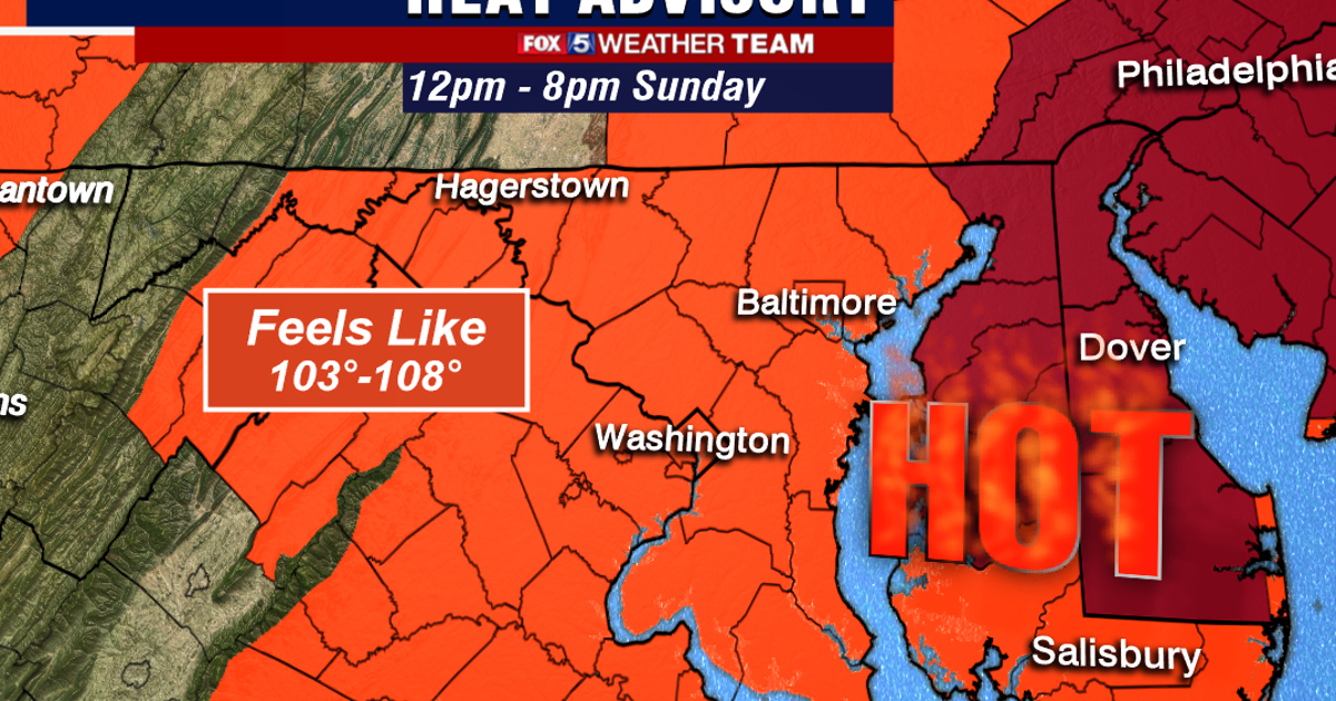 It'll feel as hot as 108 today with heat advisory in effect until 8 p.m ...