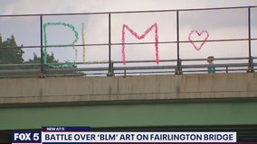 Battle brewing over 'Black Lives Matter' art on Fairlington Bridge