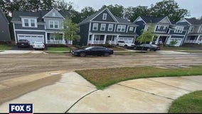 Middle school construction causing a muddy mess in one Prince William County neighborhood